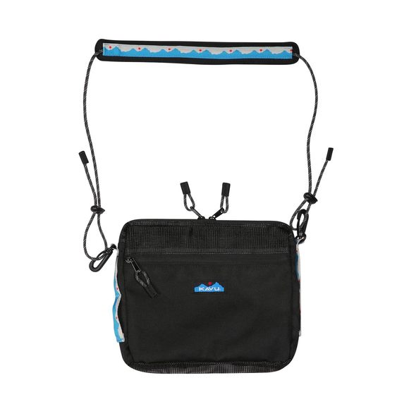 Seashore Cross Body Bag Wih Adjustable Strap - Black :< - Picture 1 of 5